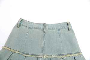 Jupes trapèze en coton tissé durable, style vintage esthétique urbain, confort quotidien printemps-automne, article de qualité supérieure - Product Image 6