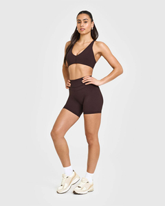 Shorts de compression Premium Plum pour femmes, taille haute, shorts compressifs pour femmes, shorts de compression respirants - Product Image 3