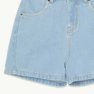 Shorts décontractés pour garçons en denim, taille ajustable en tissu extensible doux, confortables pour le quotidien, collection été, finition délavée - Product Image 3