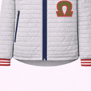 Chaqueta acolchada personalizada para fraternidad griega, chaqueta acolchada de invierno con logotipo bordado, fabricante de ropa griega al por mayor OEM - Product Image 2