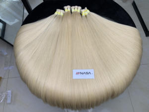 Vente en gros de cheveux Nasa Remy de qualité supérieure blond blanc en vrac cheveux vietnamiens vierges super droits doublement étirés pour blonds - Product Image 3