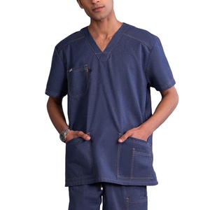 Traje de fregado unisex 2025 Lona de rayón duradera Manga corta de alta calidad Venta en línea con descuento - Product Image 5