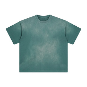 Wholesale Custom Streetwear Heavyweight 280 GSM 100% Cotton Oversized Unisex Blank Plain Dyed Breathable T-Shirts For Men's - Product Image 6