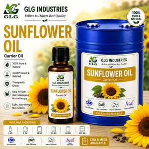 Huile de tournesol naturelle, huile végétale de base, fournisseur en gros pour cosmétiques, soins personnels, soins capillaires, soins de la peau, massage, formule de savon - Product Image 2