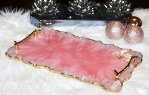 Plateau en résine de luxe au design sophistiqué, idéal pour le rangement, la présentation et l'amélioration de la décoration intérieure - Product Image 5