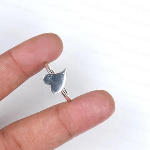 Bague anti-stress minimaliste dorée, texturée martelée, rotative, fine et empilable, pour la méditation, bijoux de mode, fournisseur - Product Image 2