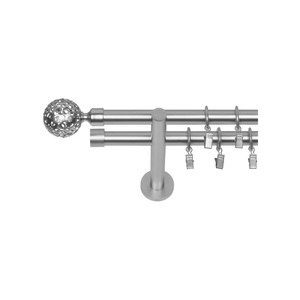 Bojanek - Juego Completo de Rieles Dobles de PVC para Cortinas Rectas, Rodillos Deslizantes Fáciles de Usar, Riel Duradero, Kit Completo - Product Image 2