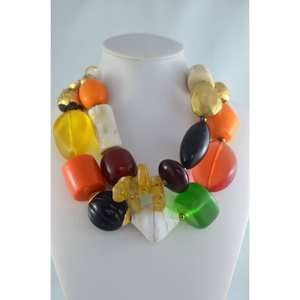 RR ENTERPRISES Collier en bois et résine pour collections de bijoux élégantes, accessoires de bijouterie parfaits, Inde - Product Image 1