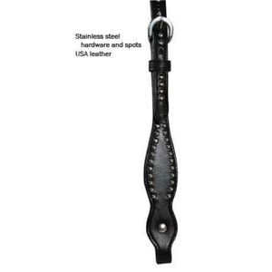 บังเหียนม้าหนังแท้-สองชั้นประดับคริสตัลสีชมพูสวารอฟสกี้  พร้อมฮาร์ดแวร์สแตนเลส ยี่ห้อ SIE รุ่น SIHS110 - Product Image 4