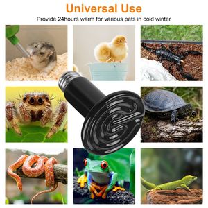 2 Lámparas de Calor de Cerámica de 150W, Infrarrojas, sin Emisión de Luz, para Incubadora de Reptiles, Cuidado de Mascotas, Lagartos, Tortugas y Serpientes - Product Image 5