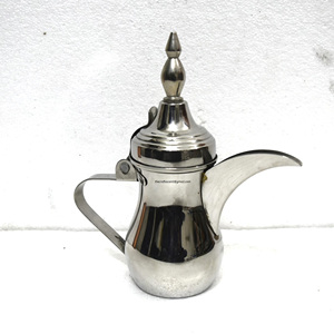 Cafetera árabe personalizada de alta calidad, cafetera árabe de acero inoxidable hecha a mano, teteras árabes pulidas de alta calidad al por mayor - Product Image 4