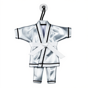 Porte-clés Mini Gi d'arts martiaux fait main, style BJJ Jiu Jitsu Karaté Taekwondo Judo, broderie personnalisée - Product Image 2