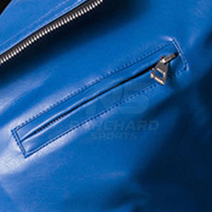 Chaqueta de Cuero Ligera para Hombre, Corte Ajustado, Cierre de Cremallera Frontal, Estilo Casual Urbano, Cuero Suave y Transpirable, Prenda Exterior de Moda - Product Image 6