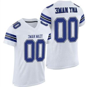 Camisetas de Fútbol Americano Totalmente Personalizadas, Camiseta de Fanático Estadounidense para Adultos/Club Juvenil, 100% Poliéster, Camiseta de Fanático del Fútbol Americano - Product Image 1