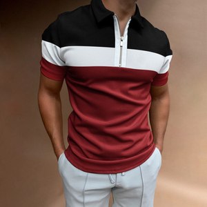 Logo personnalisé hommes 100% coton revers col pour polo écologique solide motif Golf pour Polo T-Shirt - Product Image 3