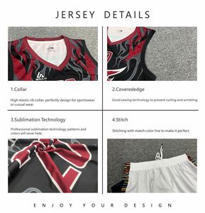 Conjunto de Uniforme de Baloncesto Phoenix, Jersey con Cuello en V y Pantalones Cortos con Estampado por Transferencia Térmica, Ropa Deportiva de Secado Rápido de Poliéster para Adultos Unisex de Verano - Product Image 5
