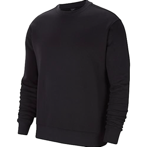 Men's <b>Black</b> <b>Crew</b> <b>Neck</b> <b>Sweatshirt</b> Regular Fit 100% Cotton Fleece Pullover Casual Autumn Wear - Product Image 3