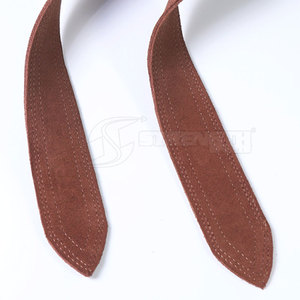 Correas de cuero para levantamiento de pesas, correas de soporte fuerte para muñecas, para levantamiento de pesas con barra y entrenamiento de fuerza. - Product Image 4