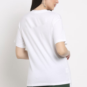 T-shirt d'été à manches courtes et col rond pour femme avec logo personnalisé, nouveau t-shirt en coton pour femme, t-shirt streetwear pour femme - Product Image 2