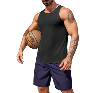 เสื้อกล้ามมาราธอนน้ำหนักเบาสำหรับผู้ชายหรูหราออกแบบได้ตามต้องการเสื้อออกกำลังกายผ้าสแปนเด็กซ์/ โพลีเอสเตอร์พิมพ์โลโก้คอโอแบบเรียบ - Product Image 5