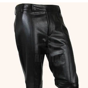 Pantalones de cuero para hombre de calidad premium, con un look moderno, cómodos, de cuero genuino, para uso diario. - Product Image 5