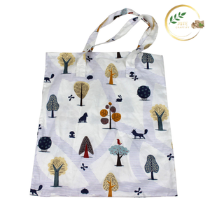 Bolsa de Compras Plegable de Lona de Yute con Asas Reforzadas y Diseño Elegante - Product Image 1