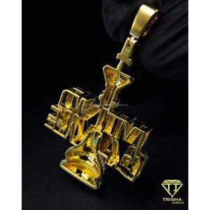 Collar de Lujo con Colgante de Rey de Ajedrez Iced Out, con Diamantes de Moissanita, Cadena de Oro Estilo Hip Hop, Regalo - Product Image 3