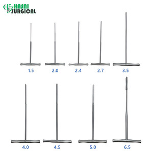Dispositivo de perforación ósea manual de alta calidad con mango en T, reutilizable, de acero inoxidable, certificado CE, instrumento ortopédico para cirugía veterinaria - Product Image 3