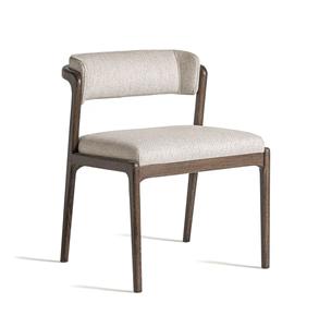 Sillón de Madera de Estilo Moderno de Mediados de Siglo con Cojín de Tela, Silla de Comedor Resistente para Restaurante, Cafetería, Hotel, para Venta al Por Mayor y Exportación - Product Image 2