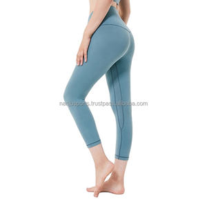 Leggings de jogging taille haute pour femmes tissu tricoté décontracté respirant avec panneau en maille pour une utilisation en salle de sport - Product Image 2