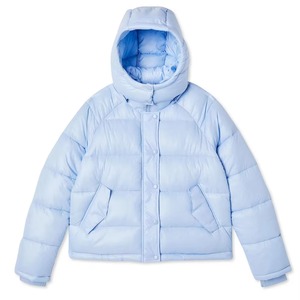 Veste matelassée à capuche décontractée pour homme grande taille noire de haute qualité avec fermeture éclair 100% - Product Image 1