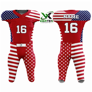 Maillot de football américain personnalisé, uniforme d'équipe, vêtements de sport par sublimation, vêtements de football personnalisés, vente en gros, fabrication directe d'usine OEM - Product Image 1