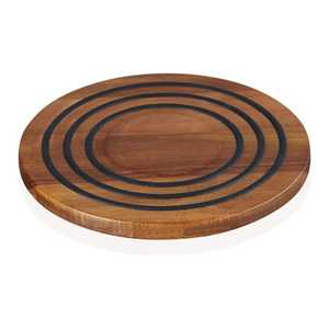 Carved Stainless Steel Trivet Tree Pattern Engraved Non-Slip Heat Resistant Hot Pot Pad Dining <b>Table</b> <b>Protector</b> Kitchen - Product Image 5