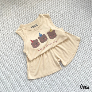 Ensemble de vêtements pour enfants, ensembles de vêtements pour filles, doux et légers, vêtements d'été, origine Vietnam, coton, ensembles pour enfants, confort toute la journée - Product Image 6