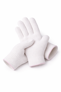 Guantes de Trabajo de Cuero Blanco con Puño Elástico y Acabado Suave para Manipulación Industrial, Ensamblaje y Trabajo General - Product Image 6