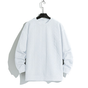 Suéteres de Punto con Capucha Unisex para Jóvenes, Primavera, Color Sólido, Manga Larga, 100% Algodón, Corte Holgado - Product Image 5