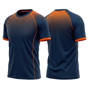 OEM Full Sublimation Breathable Sportswear T-Shirt | Sublimation Fitness Apparel Supplier | <b>Men</b> Women Adults Sizes | Short - Product Image 2