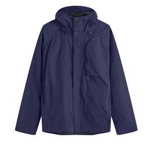 2025 High Quality Nylon Crinkle Windproof Jacket Factory Custom Logo Plus Size Color <b>Block</b> Windbreaker Jacket Solid Color - Product Image 1