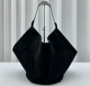 Suede <b>Leather</b> Shoulder Women Fashion <b>Handbag</b> Suede Dumpling Hobo Bag Gift for Her LHB-0064 - Product Image 3