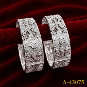 Classic Middle Eastern Tibetan <b>Silver</b> Plated <b>Bangles</b> High Quality Textured Mesh Kada <b>Bracelet</b> Luxury Women Wedding Fine Jewelry - Product Image 6