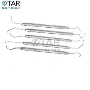 12 Piece Dental Probe Pick <b>Tool</b> Set Stainless Steel Scaler <b>Teeth</b> <b>Cleaning</b> Oral Hygiene Kit Medic Surgical Instruments - Product Image 6