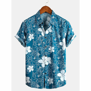 Chemise Hawaïenne Homme Personnalisée en Twill Respirant avec Boutons et Col Rabattable – Nouvelle Arrivée, Chemise de Plage Imprimée - Product Image 3