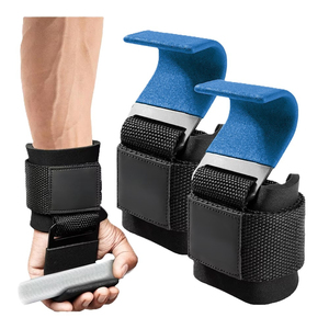 Ganchos de Levantamiento de Pesas de Alta Calidad con Correa de Muñeca Ajustable para Levantamiento de Pesas, Fisicoculturismo y Entrenamiento Físico - Product Image 4