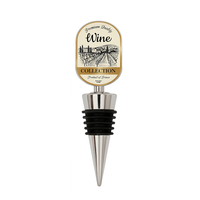 Bouchon de bouteille de vin personnalisé imprimé, durable et réutilisable en métal décoratif, avec fermeture à sertir, par JIN JUMBO (JM)
