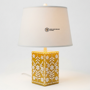 Portavelas Cuadrado Amarillo Hecho a Mano |   Decoración Ligera y Ecológica para el Hogar en Pascua - Product Image 6