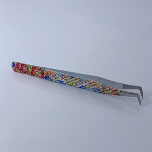 Pince à épiler pour cils OEM avec logo, en acier inoxydable japonais durable, antistatique, à pointe lisse, 100 % haute qualité, outil de beauté professionnel, faible coût - Product Image 6