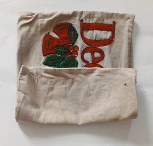 Deck the Halls Embroidered Cotton Linen <b>Pillow</b> Cover Rectangle Christmas Decor Home Cushion <b>Case</b> Classic Style - Product Image 2