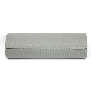 Semi-Hard Rectangle Eyeglasses <b>Case</b> Solid Gray PU Leather Simple Style spectacle <b>case</b> box - Product Image 2