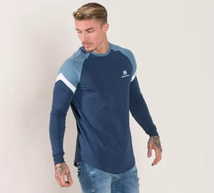 Camiseta Deportiva de Poliéster al por Mayor, Camiseta de Compresión para Hombre, Secado Rápido, Absorbe la Humedad, Tops Deportivos Activos, Camiseta Ajustada - Product Image 6
