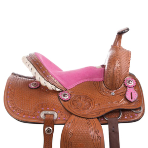 Silla de Montar Occidental para Caballo 100% Cuero Genuino, Color y Talla Personalizables, Logotipo Personalizado, Alta Calidad, Hecha en Pakistán, Cómoda y Transpirable - Product Image 6